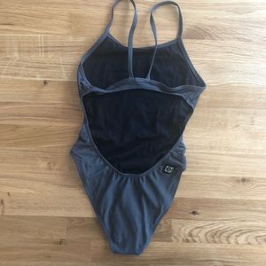 Jolyn Chevy Gray One Piece Onesie Swimsuit Size 26